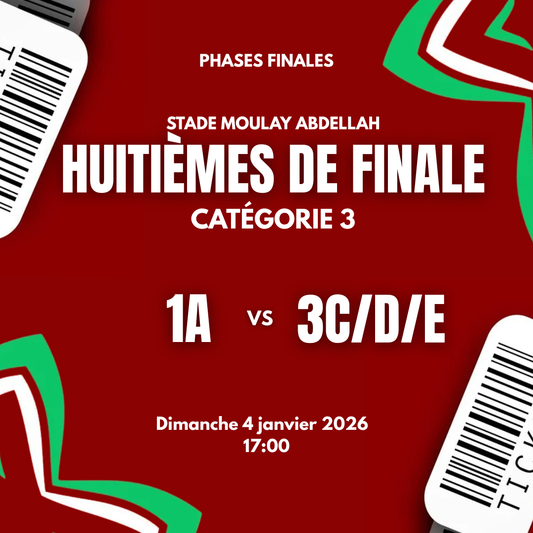 1A vs 3C/D/E - Huitième de finale
